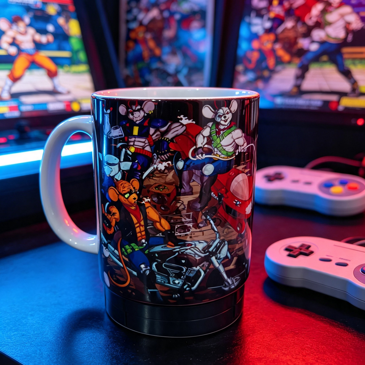 Biker Mice from Mars Mug - Retro Cartoon Coffee Cup
