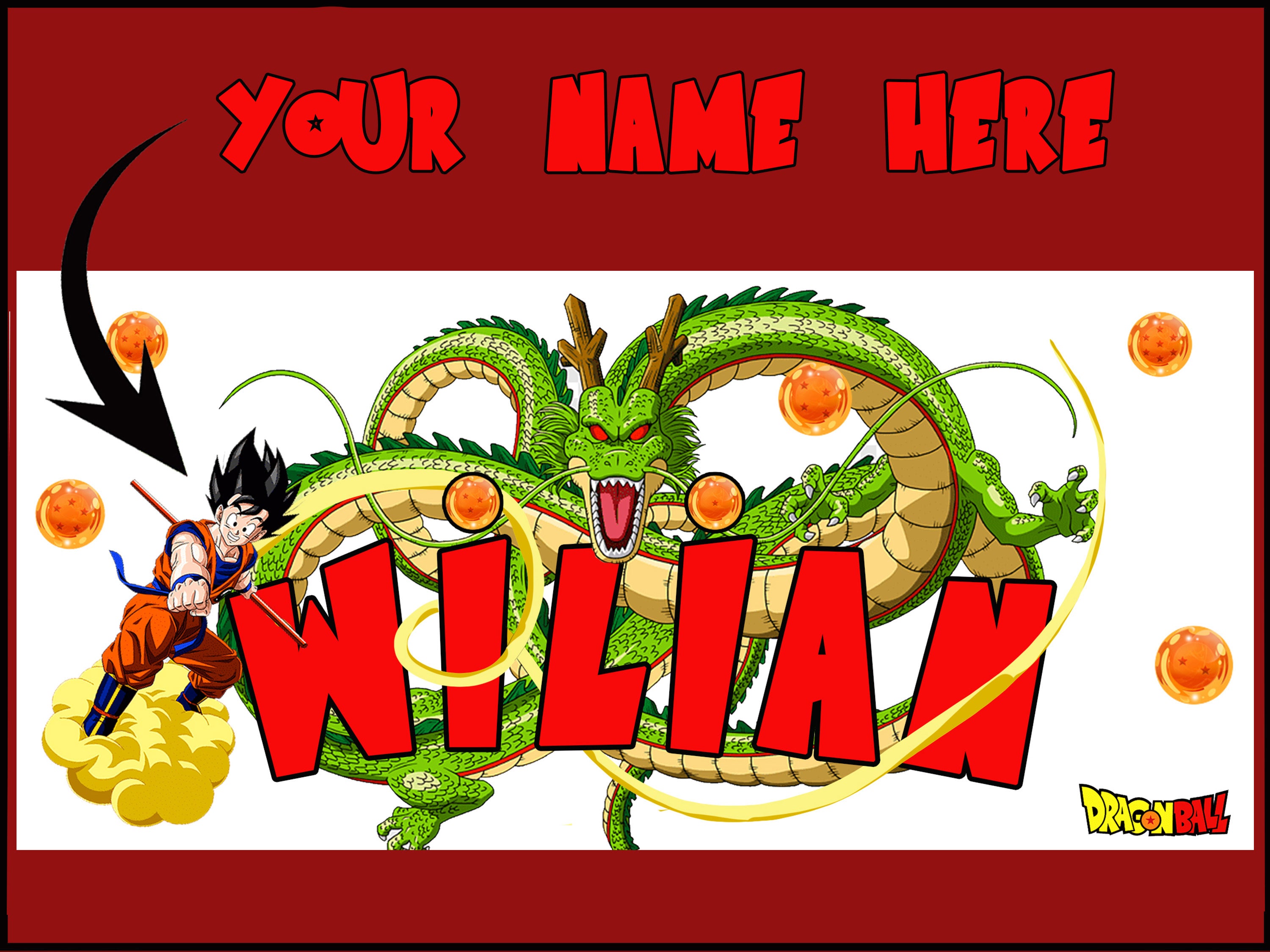 Personalized Anime Dragon Z Mug with Custom Name